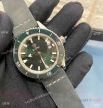 Copy Rado Captain Cook Automatic Watch Green Dial Green Leather Strap